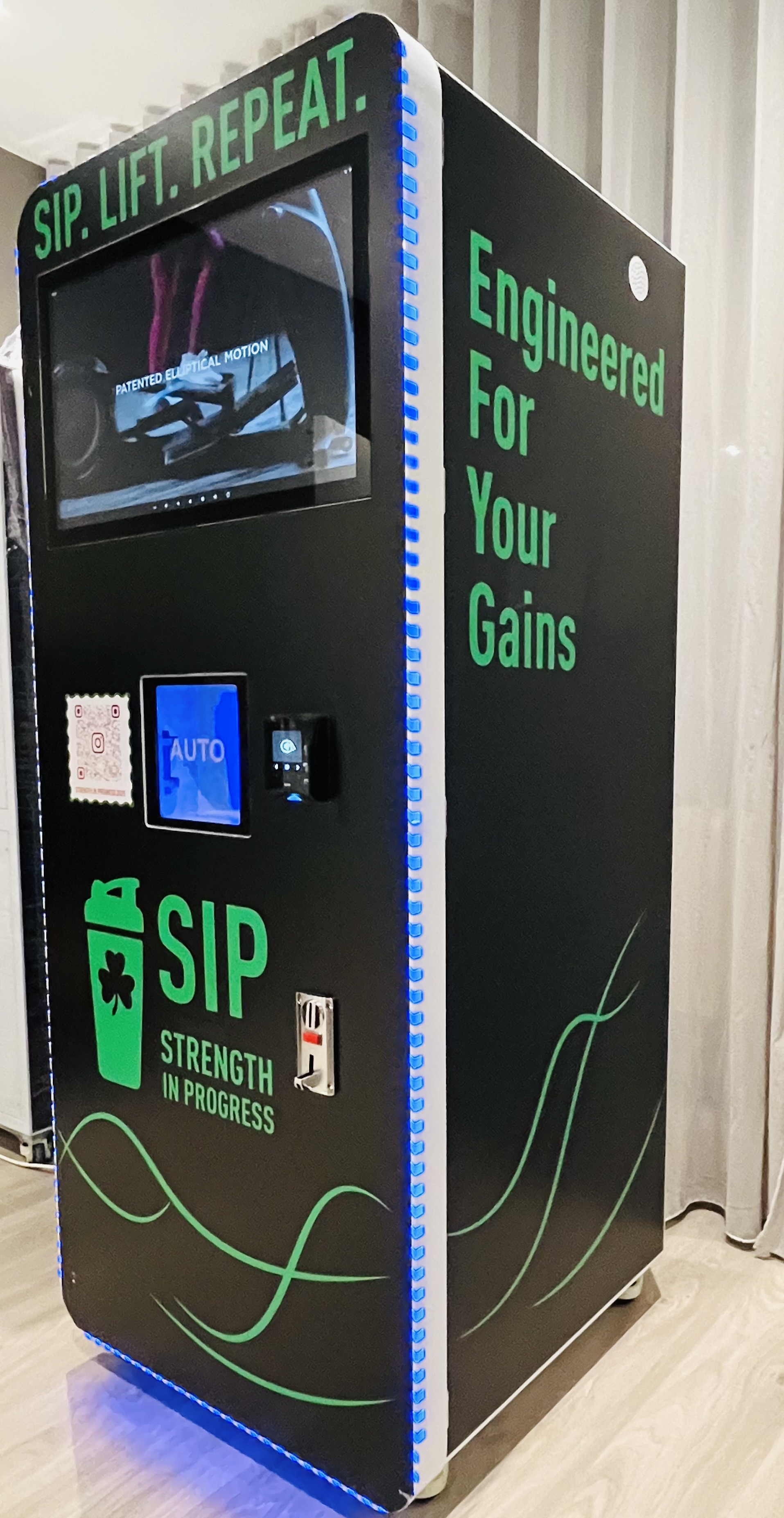 SIP protein vending machine in gym